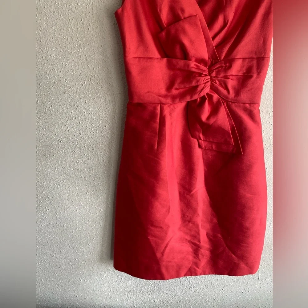 Kate Spade Mina Silk Blend Sheath Dress in Watermelon - Picture 3 of 8